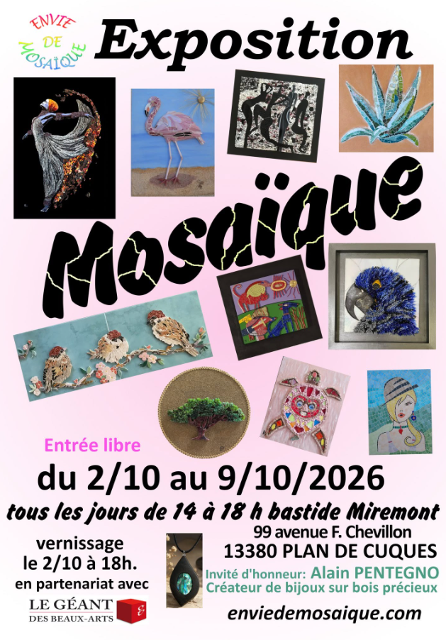 Exposition Mosaïque02/10/2026 au 09/10/2026